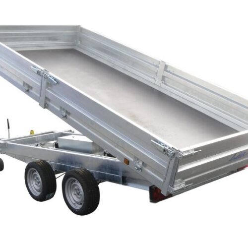Remorque Tri-Benne Lider – 400 x 190 x H35 cm – PTAC jusqu’à 3500 kg